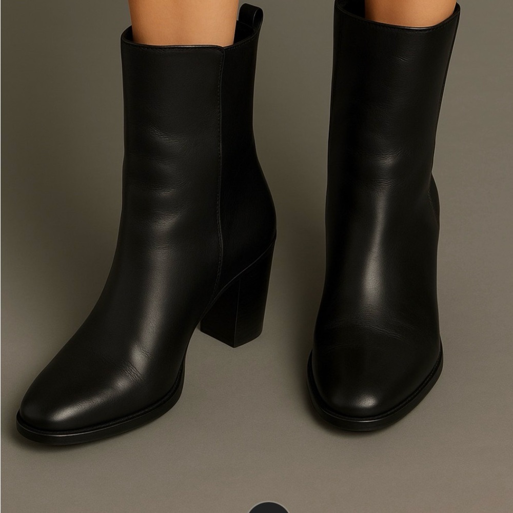 Stuart Weitzman Black Ankle Boots
